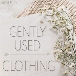 Gently Used Clothing Starts Here >>>>>>>>>>>>>>>>>